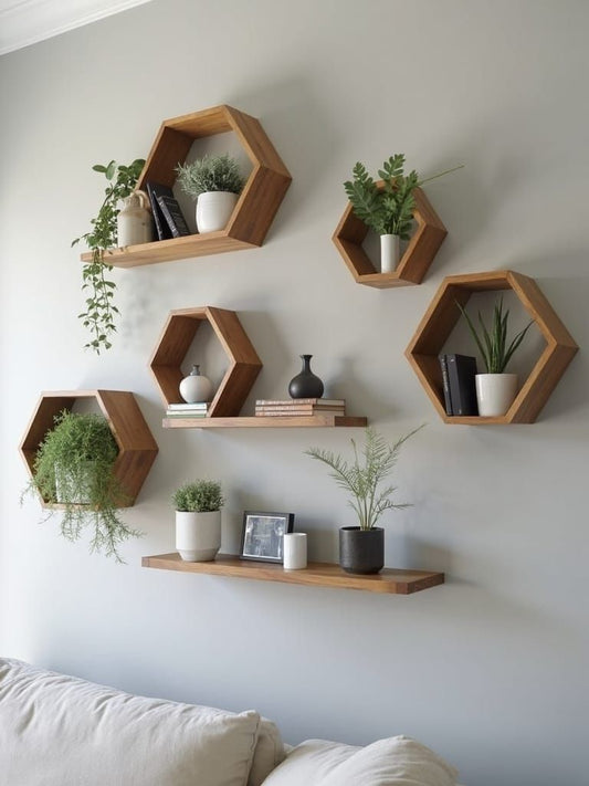 Hexagon Shelves